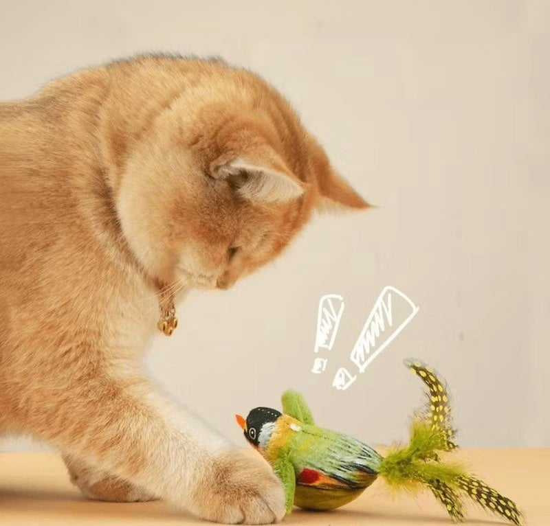 Brinquedo Interativo de Pássaros para Gatos – Diversão e Caça Indoor