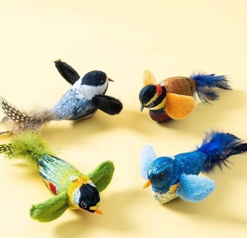 Brinquedo Interativo de Pássaros para Gatos – Diversão e Caça Indoor