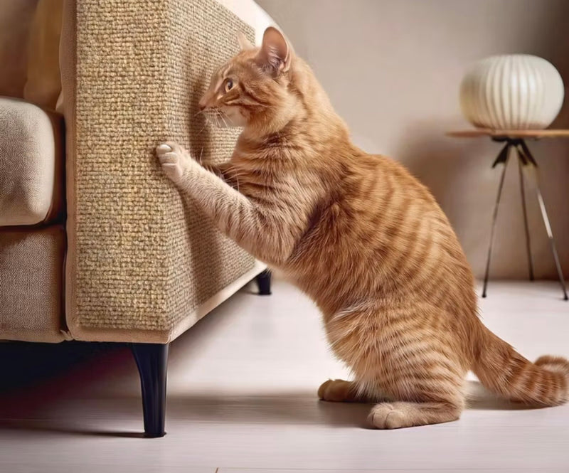 Protetor Antiarranhões para Sofá — Tapete Adesivo Recortável para Gatos | Protege Móveis, Paredes e Cantos