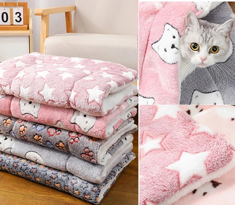 🐾 Manta Acolchoada para Gatos e Cães Pequenos — Macia, Quentinha e Respirável